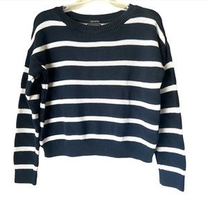 Abercrombie & Fitch, Medium Striped Navy blue Cotton Sweatshirt